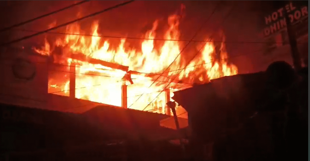 मल्लीताल के स्वरस्वती शिशु में लगी भयानक आग