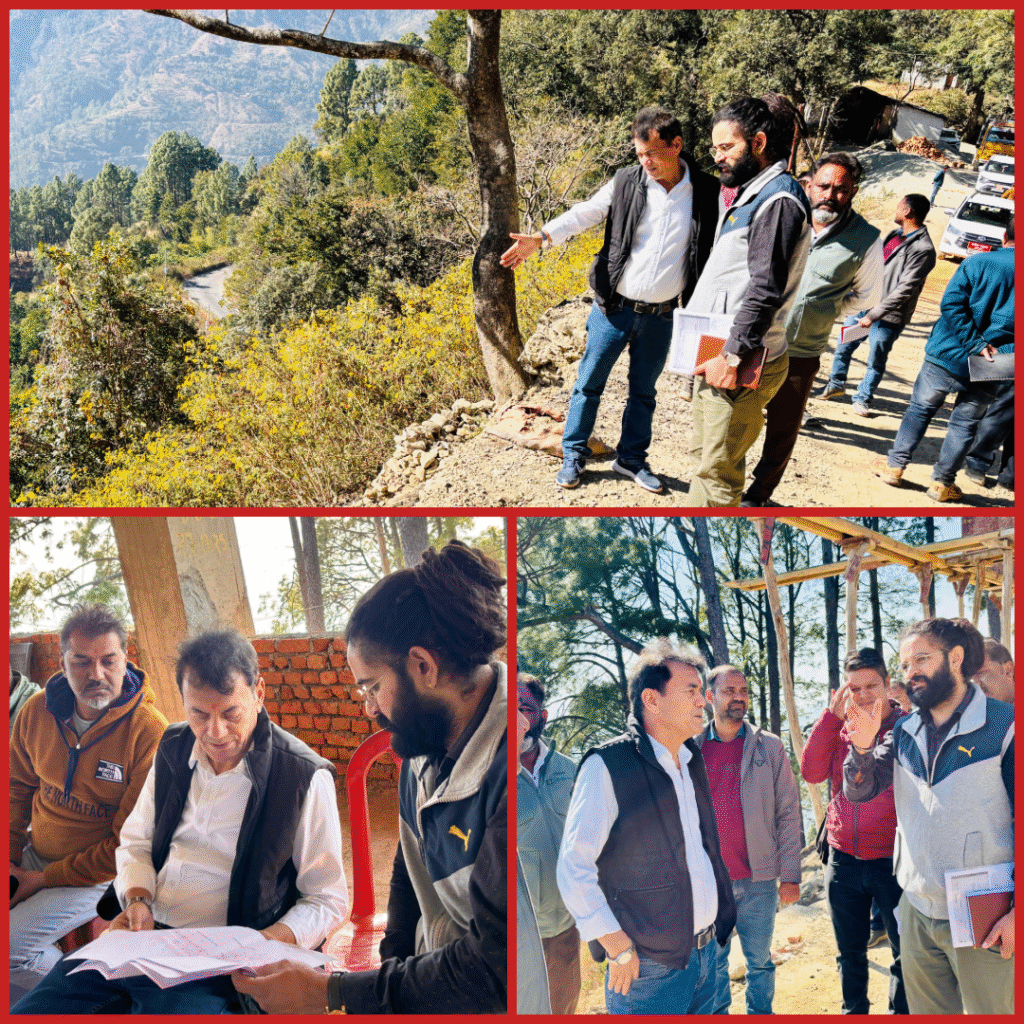 गेठिया में 97 बेड का निर्माणाधीन अत्याधुनिक मानसिक चिकित्सालय का ब्लॉक प्रमुख डॉ. हरीश सिंह बिष्ट ने किया निरीक्षण