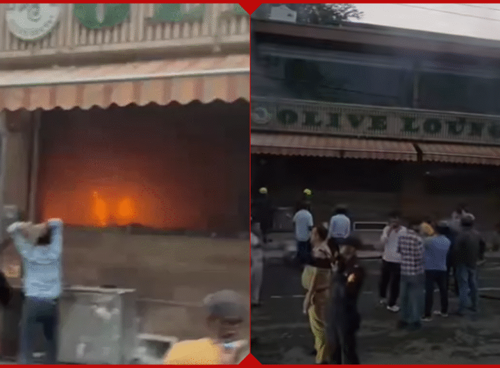 हल्द्वानी एमबीपीजी कॉलेज के समीप ओलाइव होटल में लगी भीषण आग